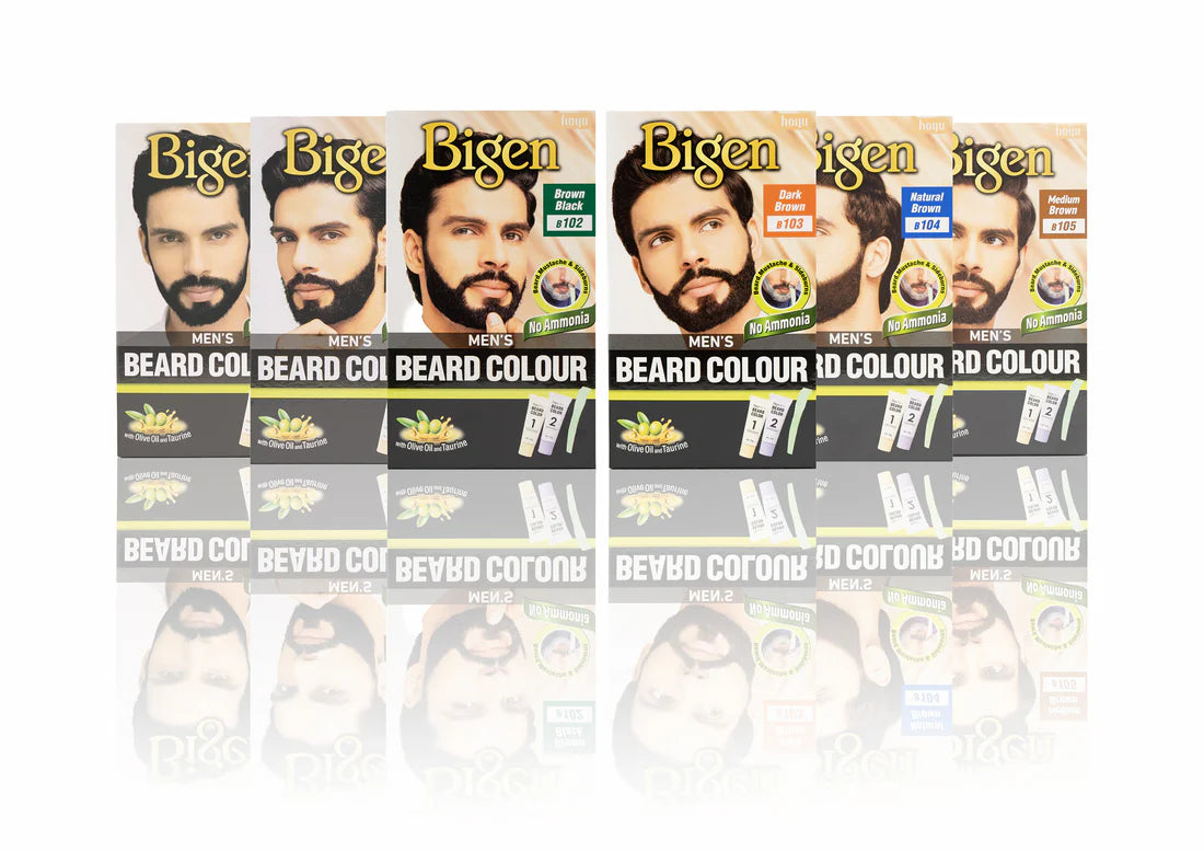 Coloration pour barbe pour homme Bigen - B104 - Brun naturel