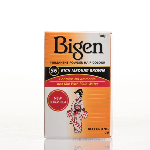Bigen Permanent Powder Hair Color - 56 - Rich Medium Brown