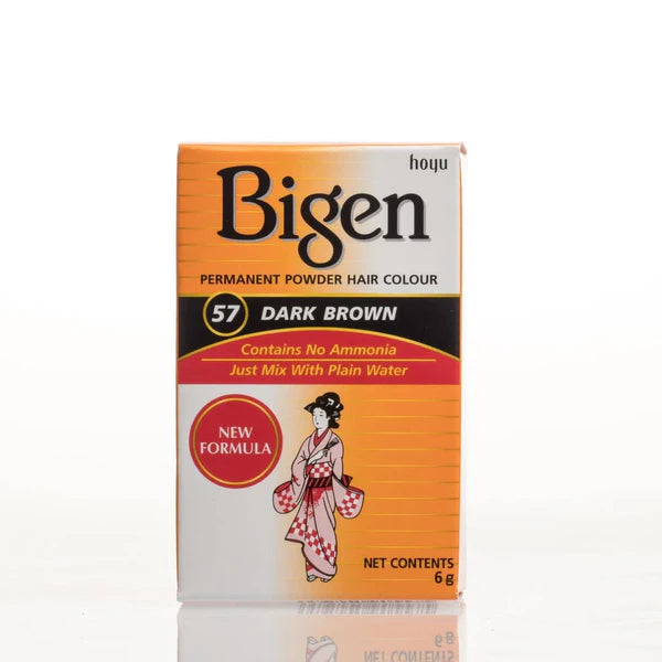 Bigen Permanent Puder Haarfarbe 57 Dunkelbraun