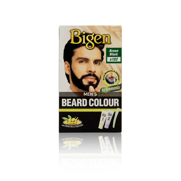 Coloration pour barbe pour homme Bigen - B102 - Brun noir