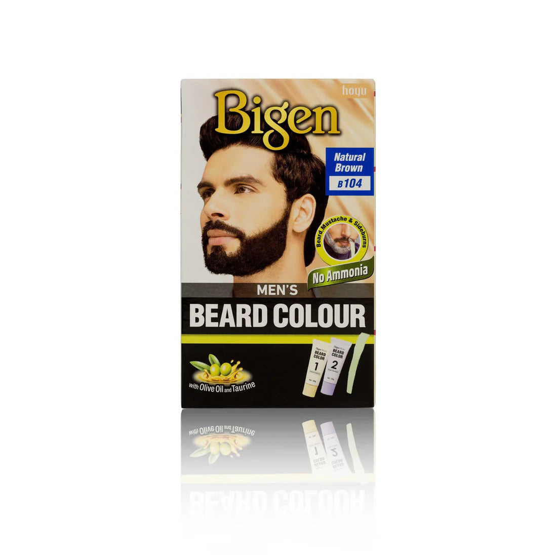 Coloration pour barbe pour homme Bigen - B104 - Brun naturel